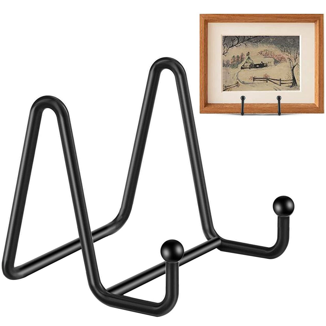 Plate Stands for Display, 3Pack 3Inch Plate Holder Display Stand, Metal Frame holder stand for Book Holder, Picture Stand, Decorative Plate stand, Photo and Platter, Tabletop Art